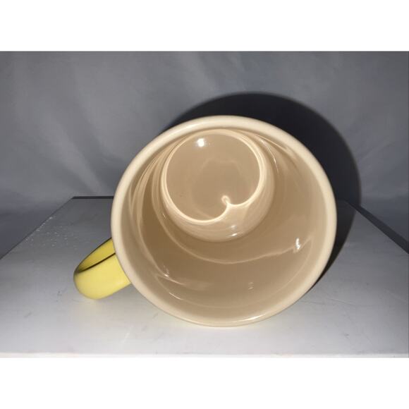 Le Creuset Stoneware Coffee Mug Cup 12oz Soleil Yellow Fade Ombre - Picture 6 of 6